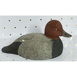 Vintage American Wild Fowl Series Craft-Tex Redhead Drake Duck 5" Signed 1996